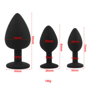 Liquid Silicone Butt Plug Anal Plug Unisex Sex Stopper Adult Toys for Men/Women Anal Trainer for Couples