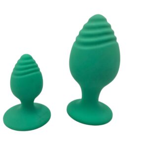 Dual Size Anal Plug - Green
