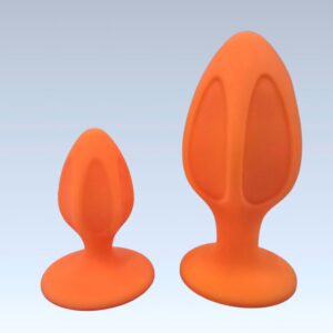 Dual Size Anal Plug - Pumpkin